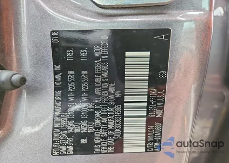 2016 Toyota Sienna Xle 7-Passenger из США, поврежденный, VIN 5TDDK3DC3GS145865